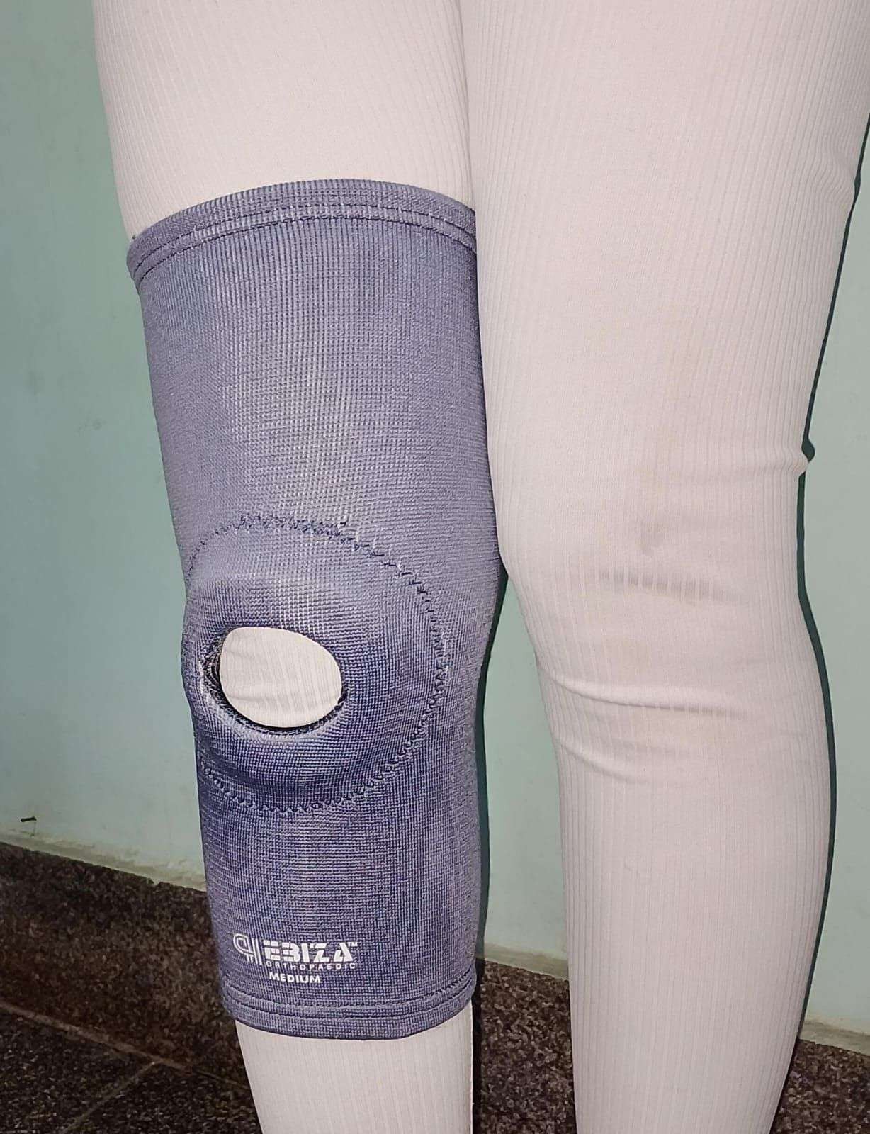 Tubular Knee Support Patella Open
